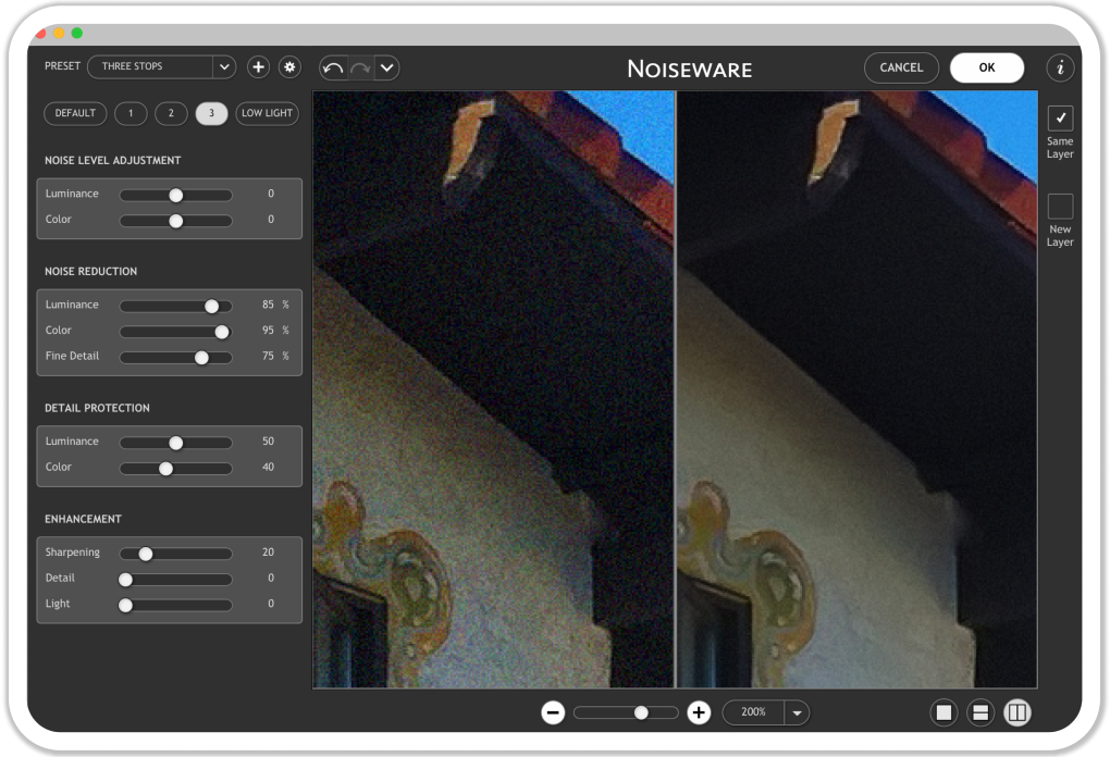 Noiseware fine-tuned presets